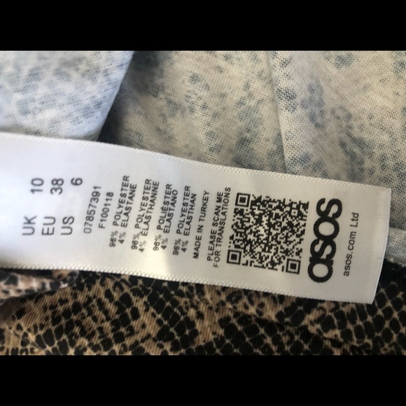 ASOS Snake cutout print top - Picture 4 of 5